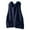 Blue, variant on Hooded Knit Vest Sweater Women's Sleeveless Cardigan with Pockets, Loose Fit Open Front Casual Outerwear for Fall Winter