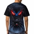 thumbnail image 5 of LAOLIUSN Men’s Graphic T-Shirt Spider Web Print, All Over Spider Pattern Tee, Short Sleeve Crewneck,Sizes S-4XL, 5 of 7