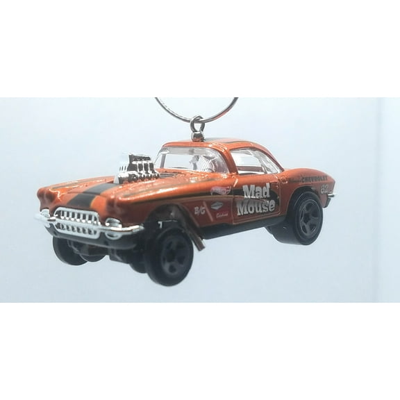 Christmas Ornament for 1962 Chevy Corvette Gasser Brown/Black Stripe