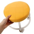 thumbnail image 4 of Tabouret Bas avec Roues Chaise de Pédicure Tabouret Roulant Bas Tabouret pour Changer de Chaussures Tabouret de Maquillage pour Pédicure Massage SPA et Maison Orange, 4 of 8