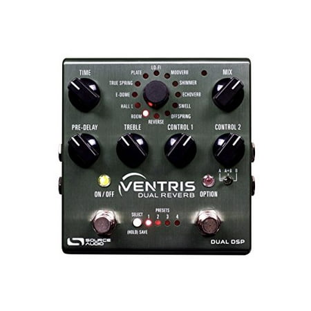 Source Audio SA262 Ventris Dual Processor Reverb Pedal with Time, Mix, Pre-Delay & Control Knobs (Included 9 VDC Power Supply) and Neuro App for iOS & (Best Ios Karaoke App)