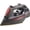 Titanium-Infused Ceramic Plate, Black/Chrome, variant on CHI Steam Iron for Clothes with 8’ Retractable Cord, 1700 Watts, 3-Way Auto Shutoff, 400+ Holes, Professional Grade, Temperature Control Dial, Titanium Infused Ceramic Soleplate, Black/Chrome (13109)