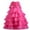 Hot Pink, variant on Edvintorg 3-10 Years Princess Dresses for Girls Solid Color Sleeveless Bow Tie Lace Flowers Mesh Tufted Dress Children's Party Dress