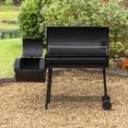 thumbnail image 6 of American Gourmet by Char-Broil 1280 sq in Offset Charcoal Smoker, 6 of 8
