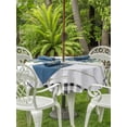 thumbnail image 3 of Outdoor Tablecloth with Umbrella Hole for Patio/Picnic/Party/Camping, Green Eucalyptus Leaves Waterproof Table Cloth Round Cover Washable, Vintage Art Farmhouse Wooden (Dia 54"), 3 of 8