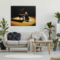 thumbnail image 2 of Stupell Industries Mouse Musician Playing Grand Piano Stage Spotlight Painting Gallery Wrapped Canvas Print Wall Art, Design by Lucia Heffernan, 2 of 7