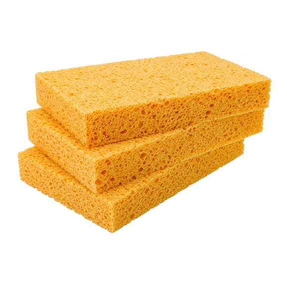 Large Cellulose Kitchen Sponges Eco Friendly Natural Dish Washing Car Cleaning 3 Pack
