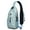 Sky-blue, variant on Seaside Nautical Sling Bag with Tropical Fish and Ocean Coral Design, Lightweight Crossbody Backpack, Adjustable Strap, Durable for Beach and Daily Activities