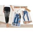 thumbnail image 4 of Chase Secret Women's Distressed Stretchy Straight Leg Jeans Ripped High Waisted Boyfriend Jeans Denim Pants, 4 of 7