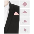 thumbnail image 3 of INSPIRAR CHIC Pañuelos de algodón para hombres en el Día del Padre, pañuelo de bolsillo de color sólido para hombres, rosa, talla única, 3 of 4