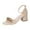 Ivory, variant on XYD Women Chunky Block Heel Sandals Spike Crystal Open Toe Ankle Strap Buckled Pumps Casual Dressy Shoes Size 10 Ivory