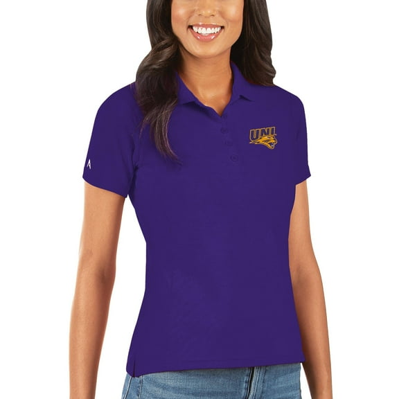 Women's Antigua Purple Northern Iowa Panthers Legacy Pique Polo