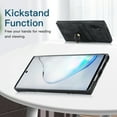thumbnail image 2 of Feishell Fit for Samsung Galaxy Note 10 Case with 360° Rotatable Ring Holder,Shockproof Drop Resistant Premium Plain PU Leather Soft TPU Card Slots Kickstand Back Protective Phone Case,Black, 2 of 8