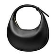 thumbnail image 2 of Abbraccia Shoulder Bag for Women Dumpling Bag Half for Black, 2 of 9