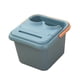 thumbnail image 4 of Cubo para pies con lavabo de 23,5 cm de profundidad, multiusos, para hotel Azul, 4 of 9