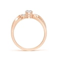 thumbnail image 2 of Angara Natural Diamond Three Stone Engagement Ring in 14K Rose Gold for Women (Size-4.4mm) | April Birthstone Jewelry (Ring Size - 11), 2 of 12