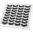 thumbnail image 3 of 16 Pairs False Eyelashes Volume Natural Fake Lashes 3D Faux Pack, 3 of 5