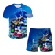 thumbnail image 2 of Camisetas nuevas para niños, conjunto de 2 piezas de camiseta y pantalones cortos de Sonic para niños, camiseta de anime para niños, conjuntos de ropa de verano para bebés, 2 of 4