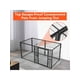 thumbnail image 4 of 48 pulgada heavy duty indestructible y escape - proof metal dog kennel para indoor y outdoor use, puppy playpen, 4 of 8
