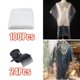 thumbnail image 1 of 100 Piezas de 47x63 Pulgadas Capas de Corte de Cabello Desechables Y 24xClips Salon Gown Macarena Capa de corte de pelo desechable, 1 of 8