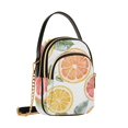 thumbnail image 7 of FORMRS Crossbody Bag for Women Quilted Travel Shoulder Cell Phone Purse with Chain Strap Handbag, Candy Grapefruit Slices, 7 of 7