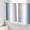 Lake blue, variant on Sheer Curtains 45 Inch Length 2 Panels Set for Kitchen, Ombre Black White Semi Sheer Curtains for Windows, Simple Abstract Striped Farmhouse Voile Window Treatments Rod Pocket Curtain