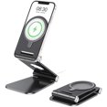 thumbnail image 1 of Stand for MagSafe Charger, Foldable MagSafe Stand Holder for iPhone 12 Series, Magsafe Accessories Designed for iPhone 12 Pro Max / 12 Pro / 12 Mini / 12, MagSafe Charger Not Included, Black, 1 of 8