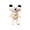 White, variant on Clumsy Bear-Cat Plush Toy, Cute Hybrid Animal Stuffed Doll with Goofy Expression, Super Soft Huggable Plushie for Comfort, Home Decor and Unique Gifts 13.77"(White )