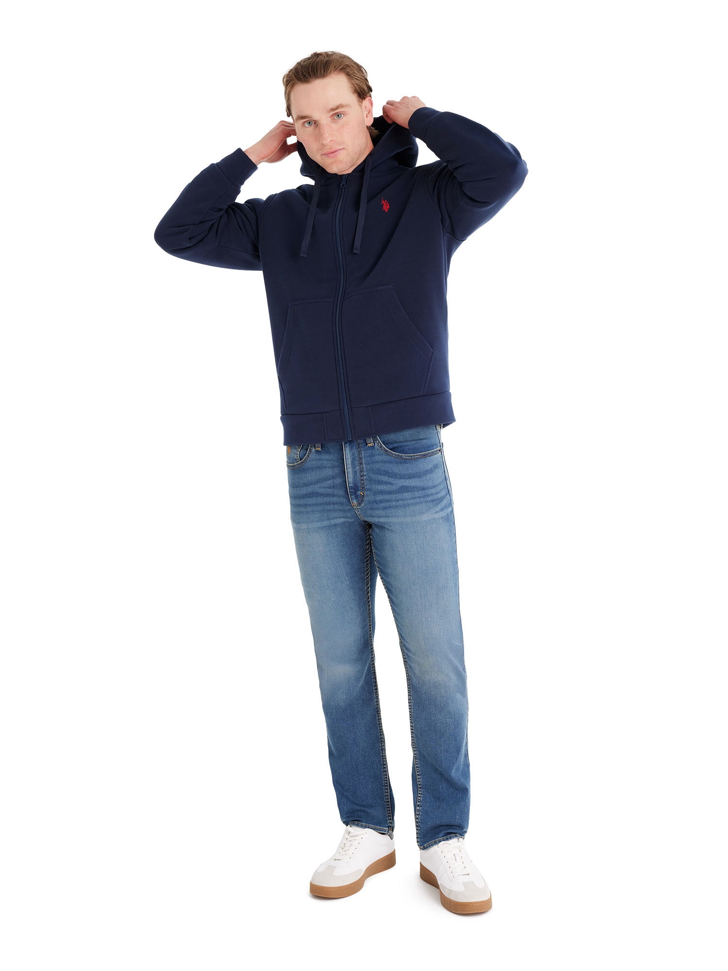 U.S. Polo Assn Men's Classic Navy Full Zip Jacket, S-3XL