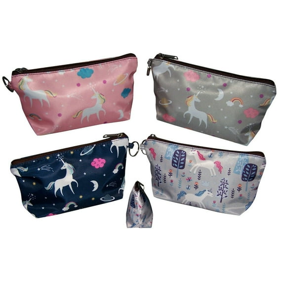 Unicorn Makeup Bags Cosmetic Cases 6 Pc Pack - Gifts (CosBag47 Z)