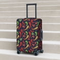 thumbnail image 6 of Fuzoiu Red Chili Print Suitcase Cover,Washable Luggage Covers for Suitcase,Elastic Luggage Protector Cover,Scratch Resistant Travel Suitcase Covers-Medium, 6 of 7