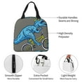 thumbnail image 3 of Yiaed Fun Riding Dinosaur Print Insulated Lunch Bag Reusable Cute Tote Lunch Box, Leakproof Cooler Lunch Bags for Work Office Travel School Picnic, 3 of 5