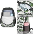 thumbnail image 4 of Tractor and Harvesters Gray Pattern 17" School Backpacks for Teens,Waterproof Oxford Fabric,S-Shape Padded Straps for School,Travel,Hiking,Camping, 4 of 6