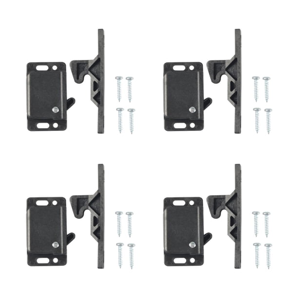 Pestillos y pestillos para cajones RV, 4 juegos con tornillos de montaje, pestillo para puerta de gabinete, pestillo de repuesto para puerta de