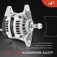 thumbnail image 5 of A-Premium Alternator Compatible with Mack CH CL CT CTP CV CX DM DMM FDM Granite MR RB RD VHD VNM Series, 12V 160A Without Pulley Clockwise, 5 of 9