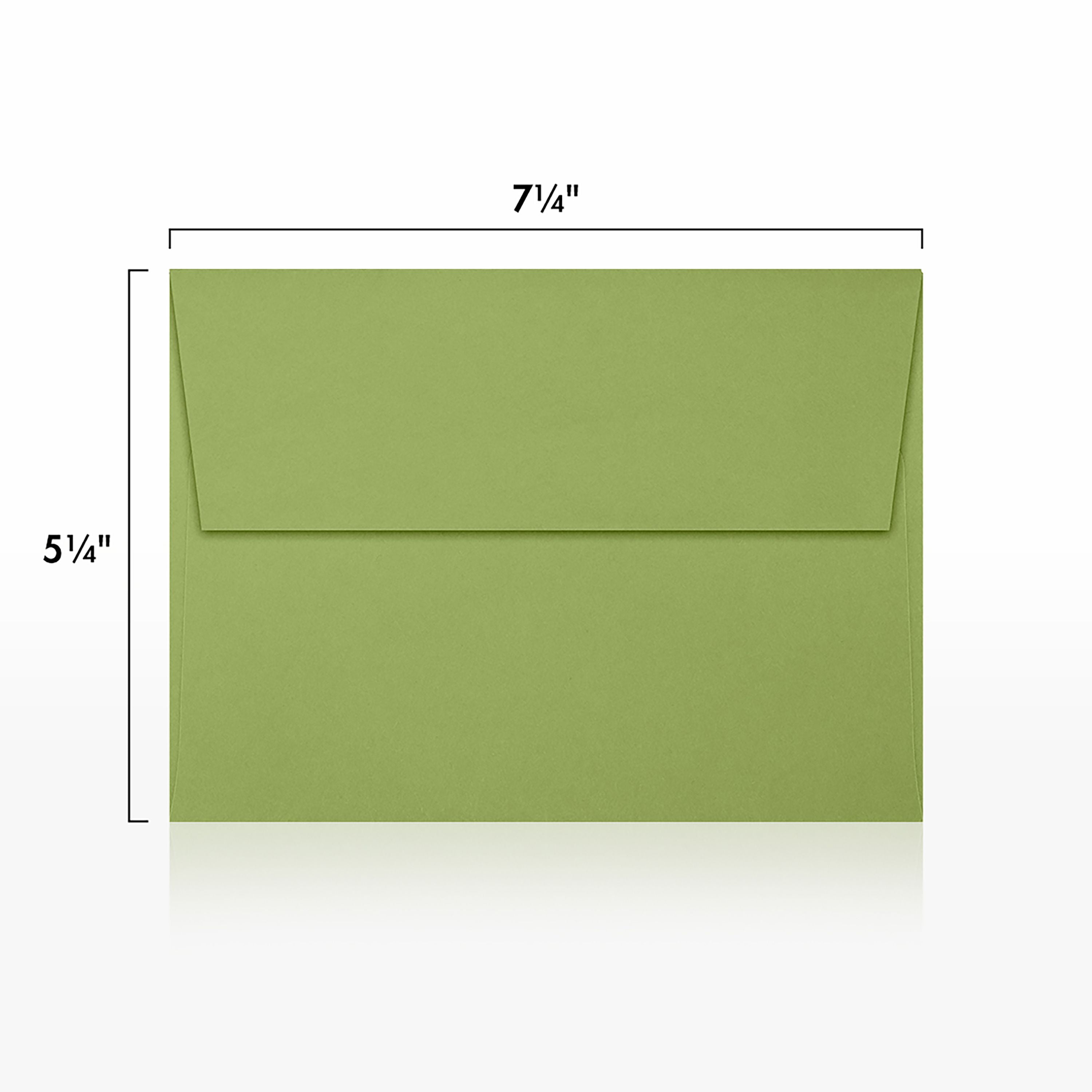 LUXPaper A7 Invitation Envelopes, 5 1/4 x 7 1/4, Avocado, 1000/Pack