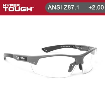 Hyper Tough Safety Bifocal Glasses 2.00 with Z87.1 Poly-Carbonate Lens HTSB2.0-622324
