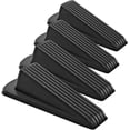 thumbnail image 2 of Door Stop Wedge Jam Closer Rubber Stopper Black, 2 of 5