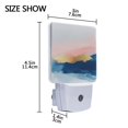 thumbnail image 4 of Yayeee LED Plug in Night Light for The Home with Auto Dusk to Dawn Light Sensors, 2 Pack, Abstract Painting, 4 of 6