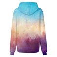 thumbnail image 4 of WTOBBY Women's Tie-Dye Graphic Hoodie, Oversized Casual Pullover, Long Sleeve Patchwork Print Sweatshirt with Vibrant Colors and Street Style Design,Dark Purple L, 4 of 6
