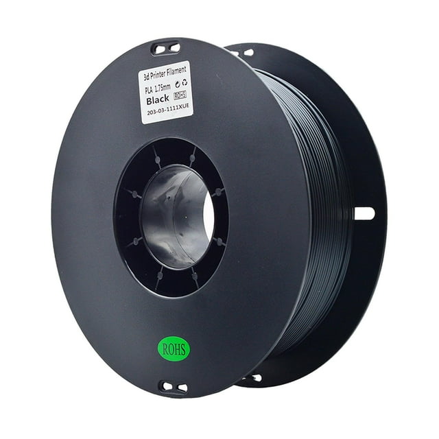 Bunblic 3D Printer Filament 3D Printing Filament, High Performance, Wear Resistant Good Shaping 1kg Spool Neatly Wound , Black