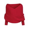 thumbnail image 1 of Bufanda Para Mujer, Chal, Moda De Invierno, Unisex, Cálido, Tejido De Ganchillo, Chal, Capa Con Mangas Irene Inevent AP007274-05, 1 of 5
