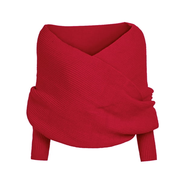 Bufanda Para Mujer, Chal, Moda De Invierno, Unisex, Cálido, Tejido De Ganchillo, Chal, Capa Con Mangas Eigraketly AP007274-05