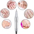 thumbnail image 2 of Lime à Ongles Électrique, 4000-20000 RPM/Min Manche de Perceuse à Ongles Manucure Pédicure Outils Accessoires (Argent), 2 of 5