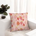 thumbnail image 6 of Honeii Strawberry Print Throw Pillow, Square Decorative Pillow Forms Soft Fluffy Plump Pillow Decorative Pillow Inserts,Couch Pillows-16"x16", 6 of 7