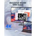 thumbnail image 4 of Adaptador USB C a HDMI JSAUX 4K @60Hz 3 en 1 con carga de 100 W, 4 of 7