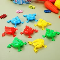 LOLIPPYY 16 Pcs Leaping Frog Jumping Toys Assorted Color for Outdoor Entertainment