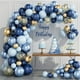 thumbnail image 1 of Kit de arco de globos azul marino - Kit de guirnalda de globos azul marino y dorado de 133 piezas con globo de confeti dorado, 1 of 5