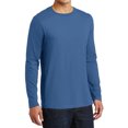 thumbnail image 2 of Men's Perfect Weight Long Sleeve Crew Neck Soft Cotton T-Shirt Maritime Blue 2X-Large, 2 of 5