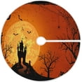 thumbnail image 1 of FMSHPON Halloween Night Xmas Christmas Tree Skirt Stand Mat for Holiday Party Decoration Indoor Outdoor 36 inches, 1 of 6